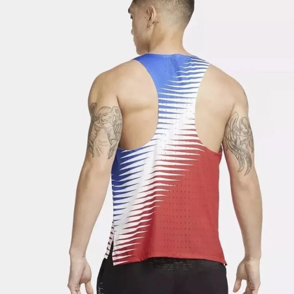Team USA 2020 Olympics Nike Aeroswift Pro Elite Singlet Size M &L CV0403-657 NEW - Picture 5 of 6
